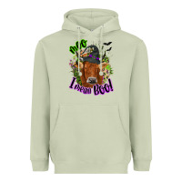 Matcha Moo i mean boo Cow Heavyweight Hoodie - NancyCooperArtShop