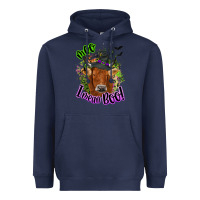 Navy Moo i mean boo Cow Heavyweight Hoodie - NancyCooperArtShop