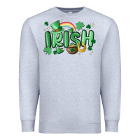 Heather Grey irish Premium Sweatshirt - MaliasSmallBusiness