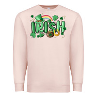 Pale Pink irish Premium Sweatshirt - MaliasSmallBusiness