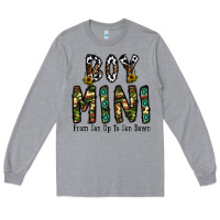Heather Grey boy mini from son up to son down Long Sleeve Tee - CowhideDigitalArt