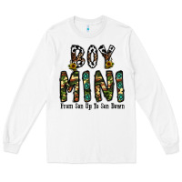 White boy mini from son up to son down Long Sleeve Tee - CowhideDigitalArt