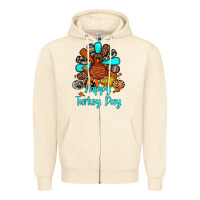 Sandshell happy turkey day Zipper Hoodie - JahusDesignShop