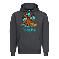 Smoke happy turkey day Zipper Hoodie - JahusDesignShop