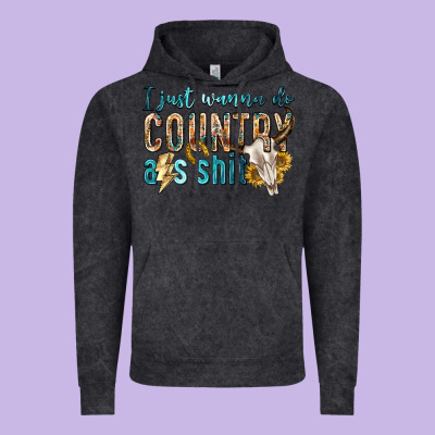 Vintage Hoodie i just wanna do country
