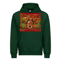 Forest Green western christmas cow tumbler Urban Hoodie - Jasminsmagicworld