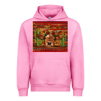 Fuchsia Pink western christmas cow tumbler Urban Hoodie - Jasminsmagicworld