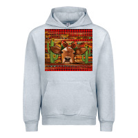 Heather Grey western christmas cow tumbler Urban Hoodie - Jasminsmagicworld