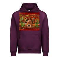 Mauve Wine western christmas cow tumbler Urban Hoodie - Jasminsmagicworld