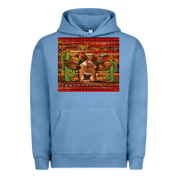 Pigment Pebble Blue western christmas cow tumbler Urban Hoodie - Jasminsmagicworld