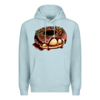 Blue Mist chocolate donut with candies Premium Hoodie - AdoDesignShop