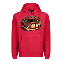 Cardinal chocolate donut with candies Premium Hoodie - AdoDesignShop