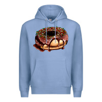 Colony Blue chocolate donut with candies Premium Hoodie - AdoDesignShop