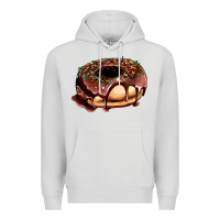 Dove Grey chocolate donut with candies Premium Hoodie - AdoDesignShop