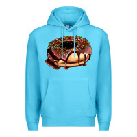 Ocean Blue chocolate donut with candies Premium Hoodie - AdoDesignShop
