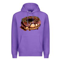 Purple chocolate donut with candies Premium Hoodie - AdoDesignShop