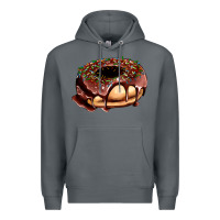 Rock chocolate donut with candies Premium Hoodie - AdoDesignShop