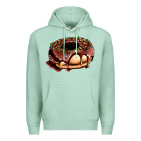 Seafoam chocolate donut with candies Premium Hoodie - AdoDesignShop