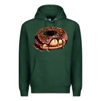 Sports Green chocolate donut with candies Premium Hoodie - AdoDesignShop