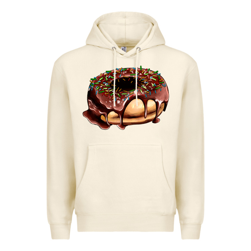 Chocolate Donut With Candies Premium Hoodie by AdoDesignShop | Teevron
