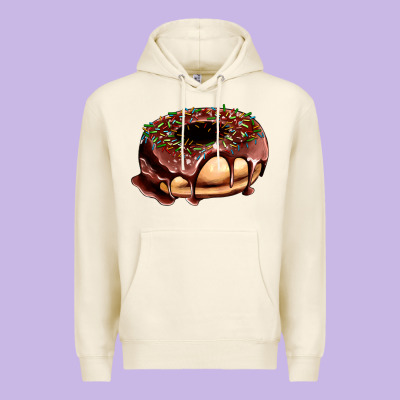Chocolate Donut With Candies Premium Hoodie Designed By Adodesignshop
