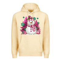 Pina Colada pink christmas snowman Premium Hoodie - MaliasSmallBusiness