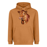 Red Angus Cattle Cow Heavyweight Hoodie | Teevron