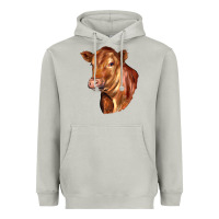 Moon Dust red angus cattle cow Heavyweight Hoodie - LillyAllenDesigns