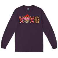 Plum xoxo tiger olivia Long Sleeve Tee - OliviaCreatesArt