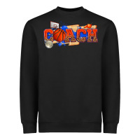 Black basketball coach Heavyweight Sweatshirt - texasbilliewilder