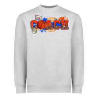 Heather Grey basketball coach Heavyweight Sweatshirt - texasbilliewilder