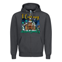 Smoke Christmas church and snow   ı love my church family Zipper Hoodie - AdoDesignShop