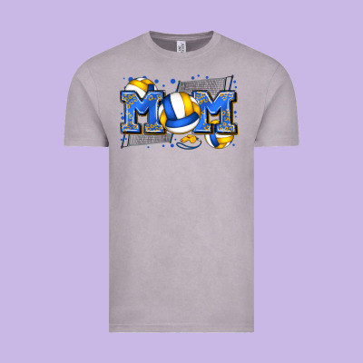 Mom Volleyball Vintage Tee Designed By Zillion Design Studio