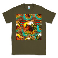Army Green desert horse seamless patern Classic Tee - HRA Design Shop