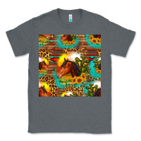 Charcoal Heather desert horse seamless patern Classic Tee - HRA Design Shop