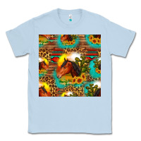 Dusty Blue desert horse seamless patern Classic Tee - HRA Design Shop
