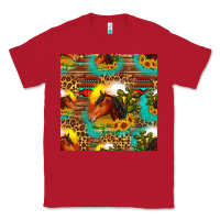 Red desert horse seamless patern Classic Tee - HRA Design Shop