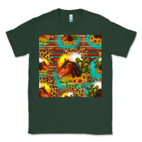 Sports Green desert horse seamless patern Classic Tee - HRA Design Shop