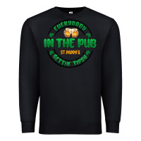 Black everybody in the pub getting tipsy Premium Sweatshirt - MaliasSmallBusiness