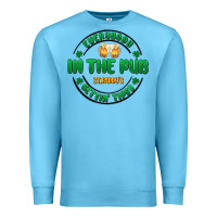 Ocean Blue everybody in the pub getting tipsy Premium Sweatshirt - MaliasSmallBusiness
