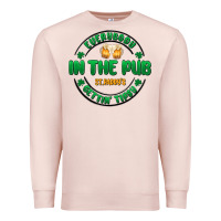 Pale Pink everybody in the pub getting tipsy Premium Sweatshirt - MaliasSmallBusiness
