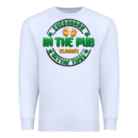 White everybody in the pub getting tipsy Premium Sweatshirt - MaliasSmallBusiness