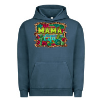 Pigment Midnight Navy mama cita serape background Urban Hoodie - BarkalooDesign