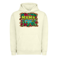 Pigment Pistachio mama cita serape background Urban Hoodie - BarkalooDesign