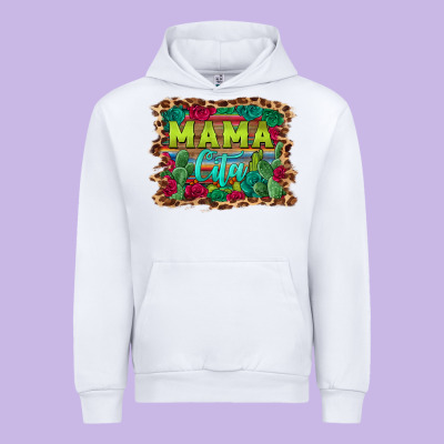 Mama Cita Serape Background Urban Hoodie Designed By Barkaloodesign