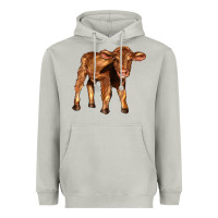 Moon Dust red angus calf Heavyweight Hoodie - LillyAllenDesigns