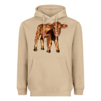 Mushroom red angus calf Heavyweight Hoodie - LillyAllenDesigns