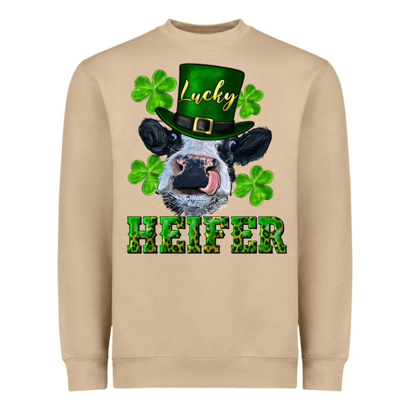 Lucky Heifer Heavyweight Sweatshirt by RanaPortraitStore | Teevron
