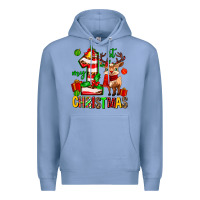 Colony Blue my first christmas reindeer Premium Hoodie - MaliasSmallBusiness