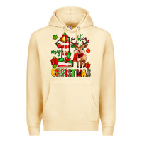 Pina Colada my first christmas reindeer Premium Hoodie - MaliasSmallBusiness